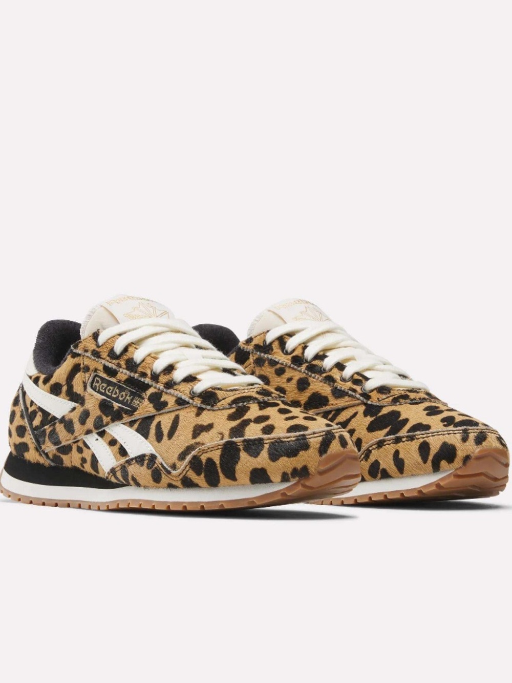 Reebok Classic AZ Leopard Pony Hair Sneakers Women's Size 8 Cheetah NWT
